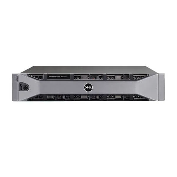Dell MD3820I StorageSystem, Dual 8G Cache Controller, No hdd, 12 LFF,FC connnection,600W RPS, Rack kit