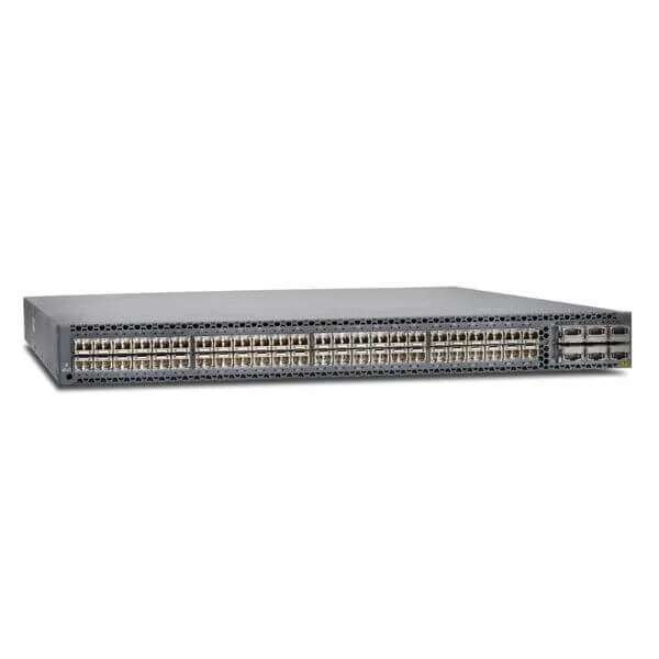 QFX5100, 48 SFP+/SFP ports, 6 QSFP ports, redundant fans, redundant power supplies, Built in Port to PSU air flow.